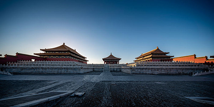 北京故宫太和殿全景图