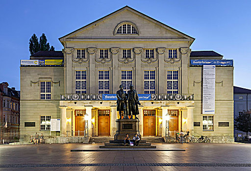 国家剧院,魏玛,图林根州,德国,欧洲