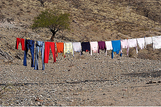 洗衣服,晾衣服,萨尔塔省,阿根廷