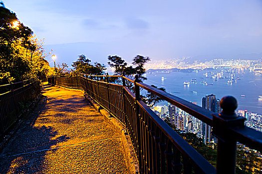 香港,城市,夜晚