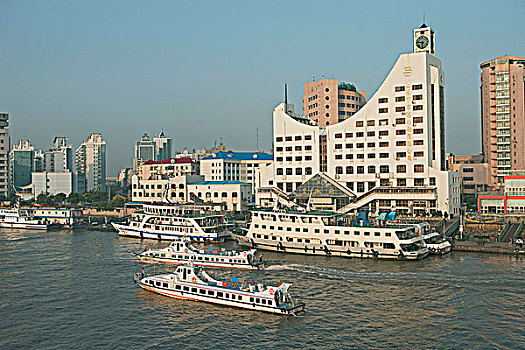 渡轮,黄浦江,上海,中国