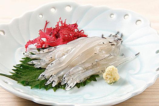 刺身,叶子,日本