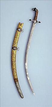 剑,鞘,斋浦尔,18世纪,艺术家,未知