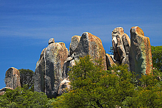 怪异,岩石构造,国家公园,山,世界遗产,靠近,津巴布韦,非洲