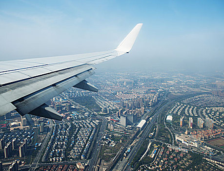 大,飞机,飞,空中