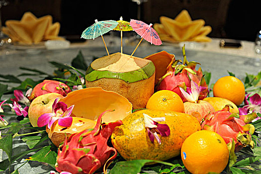 热带水果装饰
