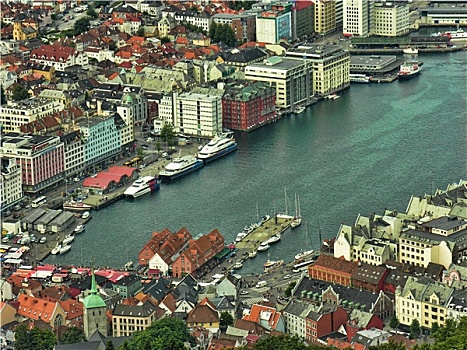 建筑,卑尔根,挪威
