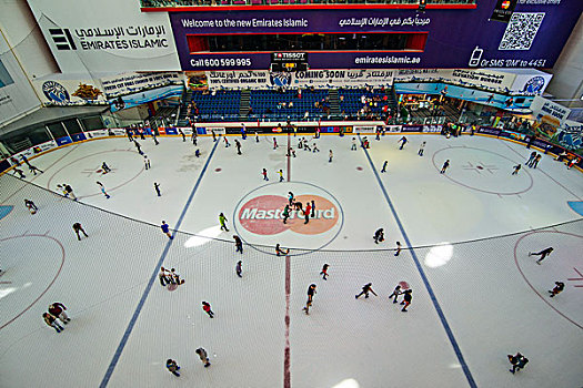 滑冰,迪拜,商场,阿联酋,亚洲