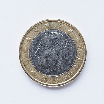 比利时,1欧元,硬币