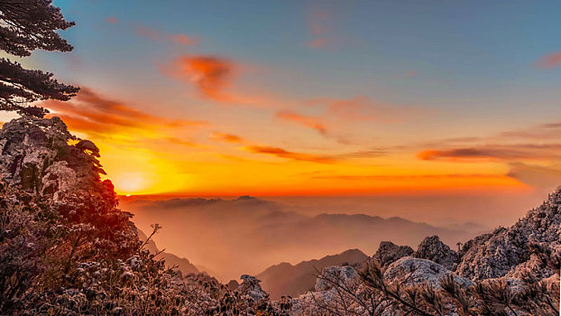 黄山日出