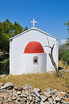 小教堂,靠近,东方,克里特岛,希腊,欧洲