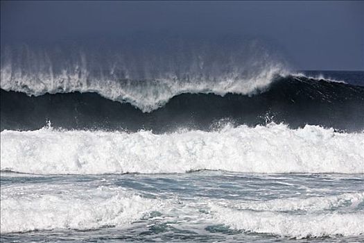 波浪,富埃特文图拉岛,加纳利群岛