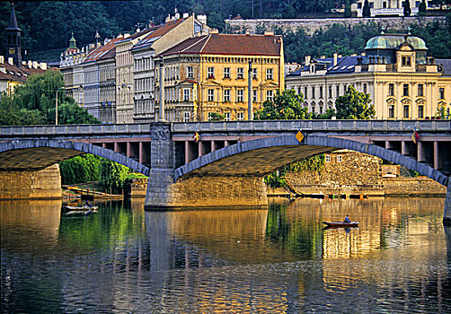 桥,伏尔塔瓦河,布拉格,捷克共和国