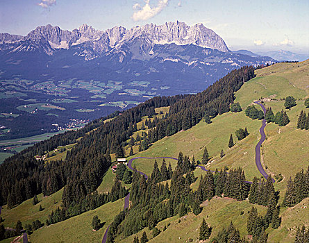 奥地利,阿尔卑斯山,提洛尔,基兹比厄尔,山,风景