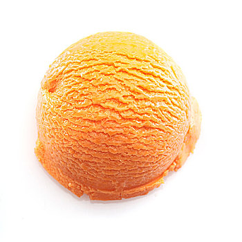 橙色,舀具,冰激凌