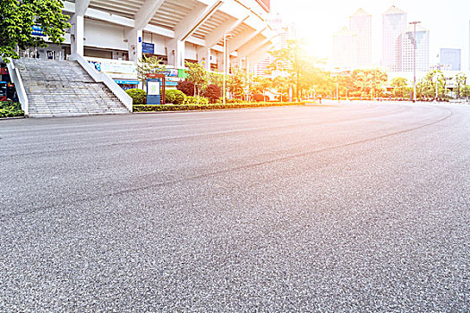 广州地标建筑宽阔广场