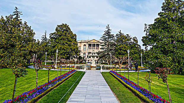 朵尔玛巴切皇宫,宫殿,公园,伊斯坦布尔,土耳其,亚洲