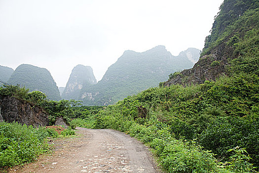 中国,广西,阳朔,喀斯特地貌