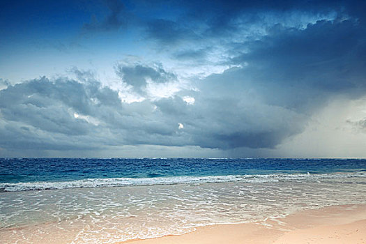 大西洋,海边风景,生动,雷雨天气,多米尼加,旧式,暗色,照片