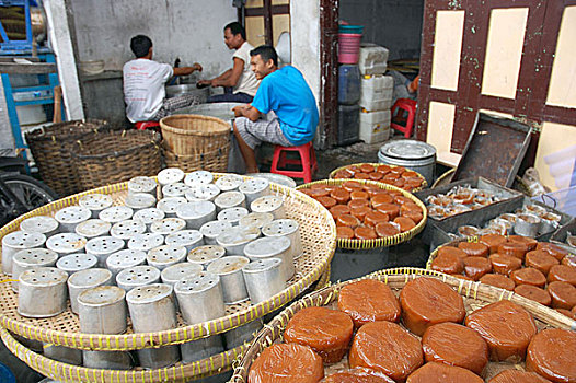 商务,印度尼西亚,中国,准备,传统,蛋糕,流行,春节,日惹,2008年