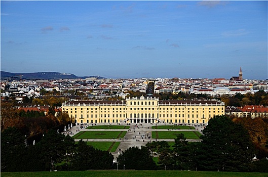 城堡,美泉宫,维也纳