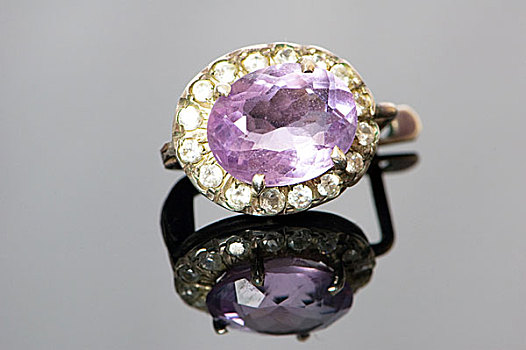 戒指,紫色,石头,影象,背景