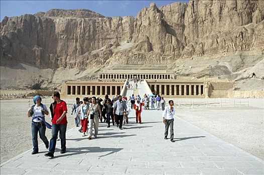 哈采普苏特陵庙,西部,底比斯,埃及,非洲