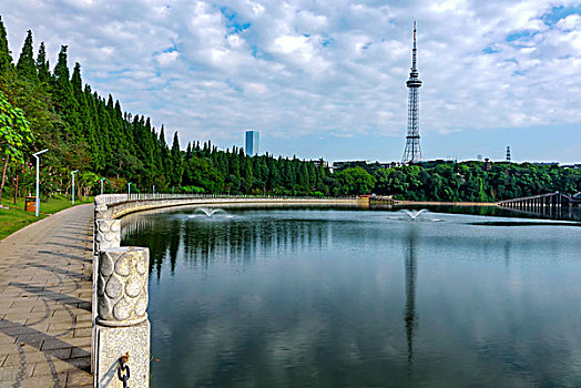 湖光美景,湖光美色,柔美湖岸线