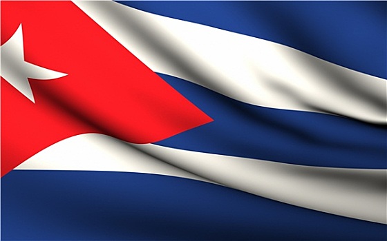 飞,旗帜,古巴,国家,收集