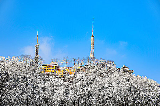 杭州北高峰雪景