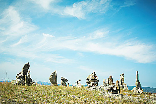 风景,石头,贝加尔湖