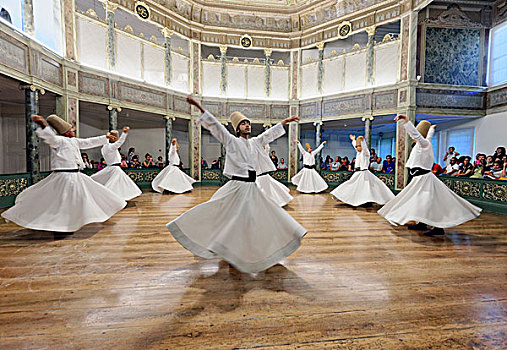旋转,狂舞托钵僧,跳舞,伊斯坦布尔,欧洲,土耳其,亚洲