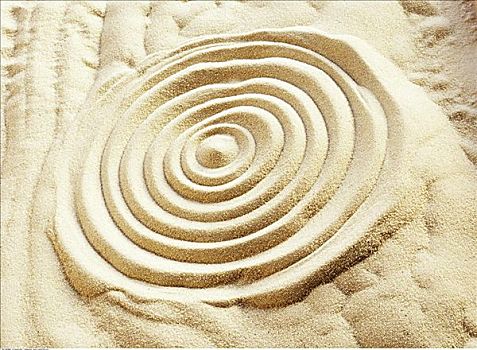 圆,沙子