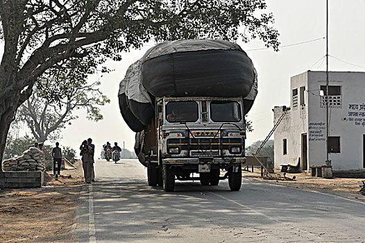 卡车,旅行,北方邦,印度,亚洲