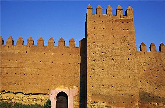 摩洛哥,墙壁,拉巴特