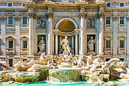 喷泉,地标,罗马,拉齐奥,意大利,欧洲
