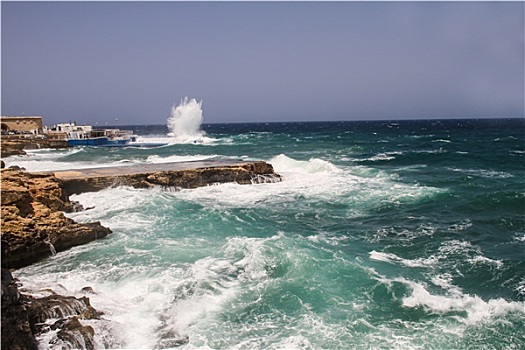 游泳池,海中