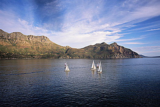 帆船,湾,西海角,南非