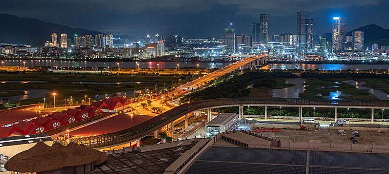 澳门大桥夜景