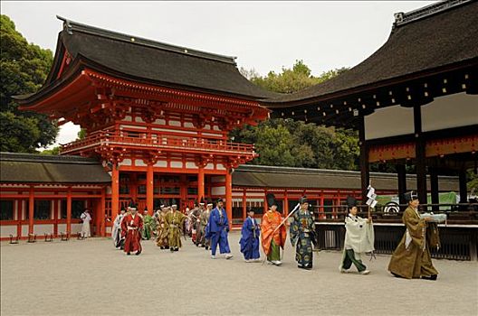射箭,进入,仪式,弓箭,节日,京都,日本,亚洲