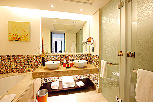 浴室,房间,奢华,酒店,地址,局部,市区,迪拜,阿联酋,中东