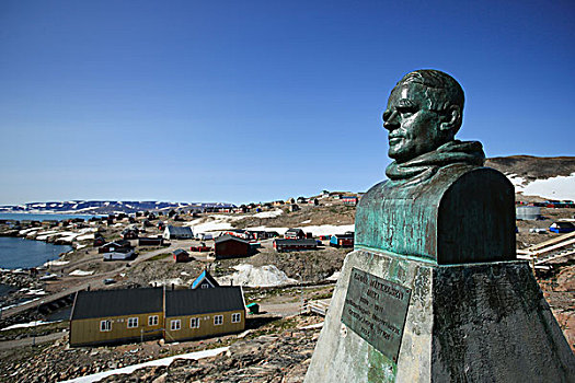 格陵兰,因纽特人,乡村,雕塑