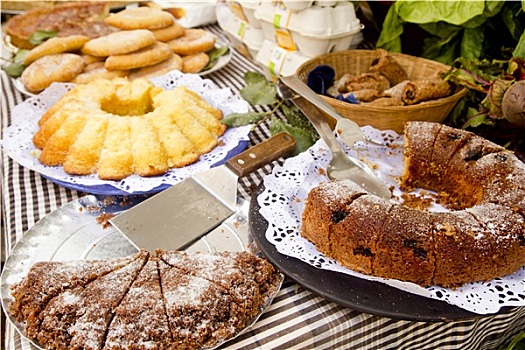 蛋糕,糕点,甜食,地中海,糕点店,巴利阿里群岛