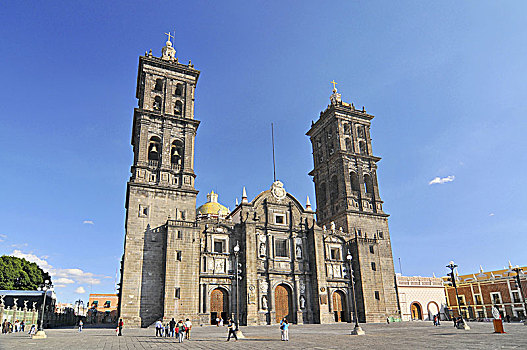 柏布拉,大教堂,罗马天主教,教堂,城市,墨西哥