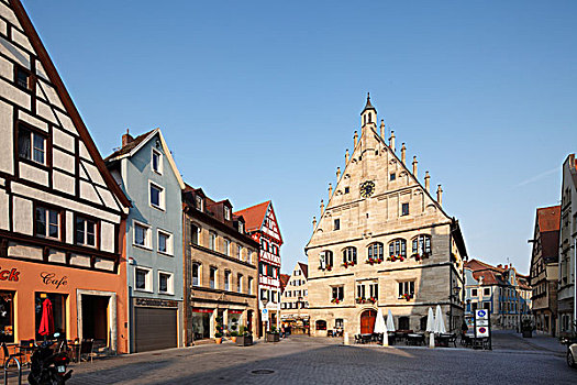 老市政厅,巴伐利亚,中间,弗兰克尼亚,德国,欧洲