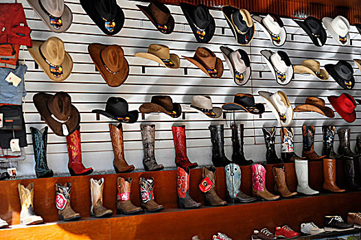 皮革,靴子,帽子,百货公司,墨西哥城,联邦,地区,墨西哥,北美