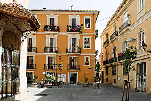 建筑,广场,瓦伦西亚,西班牙,欧洲