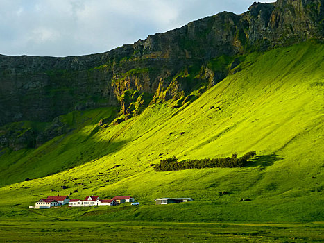 风景,靠近,1号公路,冰岛