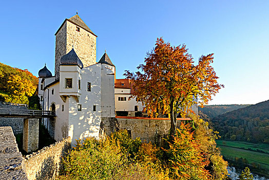 城堡,下巴伐利亚,巴伐利亚,德国,欧洲