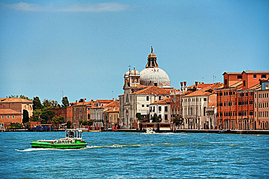城市天际线,威尼斯,教堂,古建筑,水岸,意大利